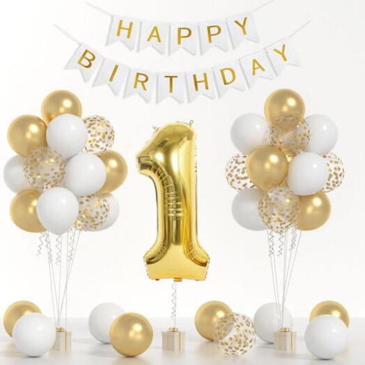 Ensemble de ballons d'anniversaire