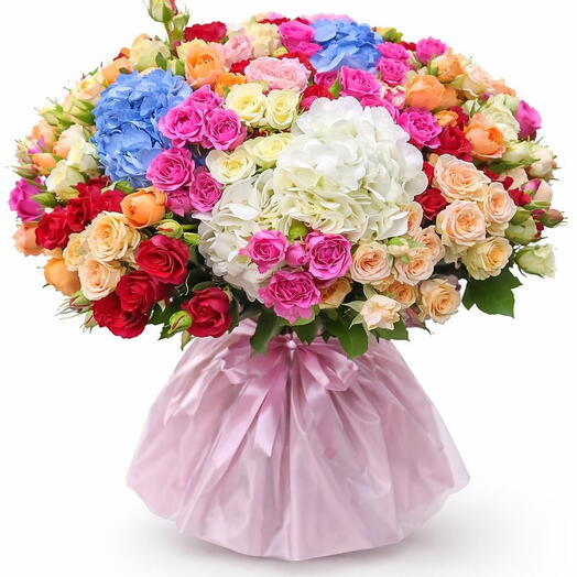 101 Luxury Spray roses | Premium Colorful Flower Arrangement