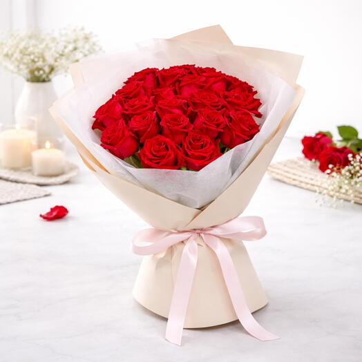 Ramo Red Velvet de 21 rosas