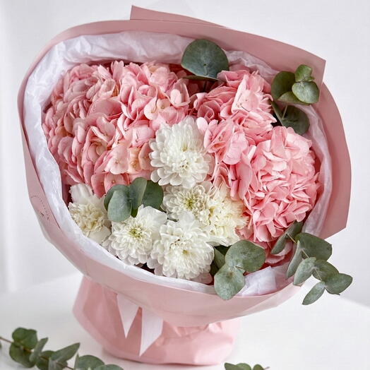 Gracia Pastel – Hortensia   Flor de Crisantemo