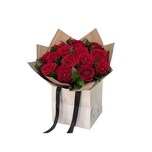 Mody rouge sur brun 15 pièces - Emballage disponible : marron, rose, blanc, noir, gris (à ajouter dans la note)