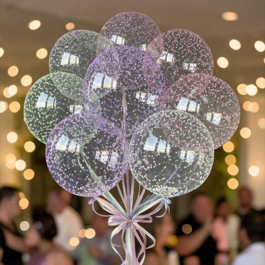 8 Helium Balloons set