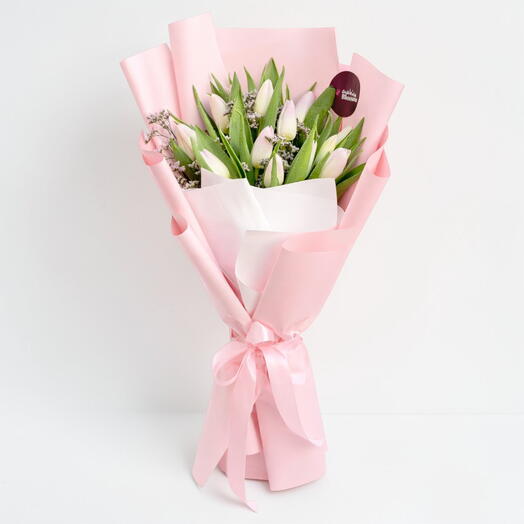 15 Pink Tulip Bouquet
