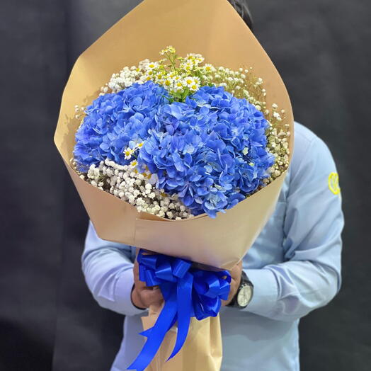 Blue Hydrangea Bouquet
