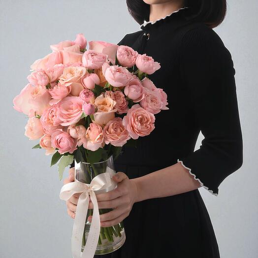 Pink Petals Rose Vase