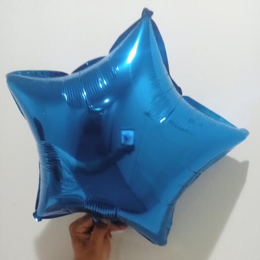 Фольгированный шар Синяя звезда