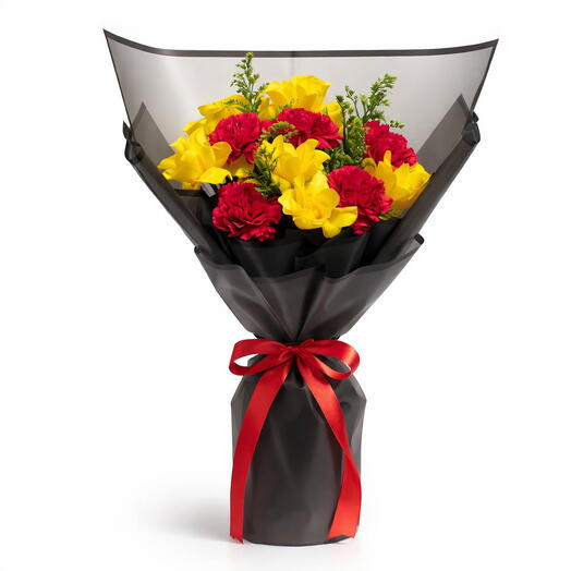 Golden– Festive Flower Bouquet