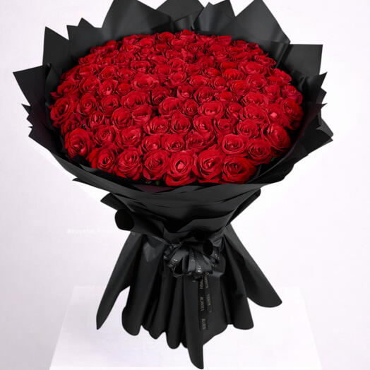 Rouge écarlate _ Bouquet de roses rouges de luxe pour la Saint-Valentin