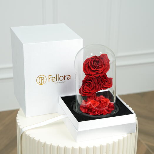Fellora Premium Red Infinity Roses  7526