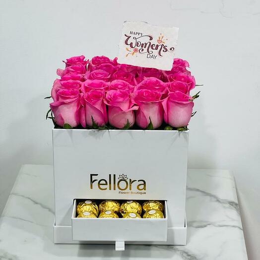 Pink roses and white chocolate box 2-3763