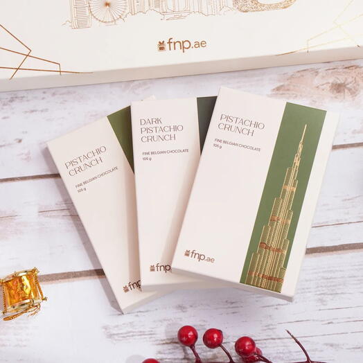 Coffret de chocolats signature de Dubaï