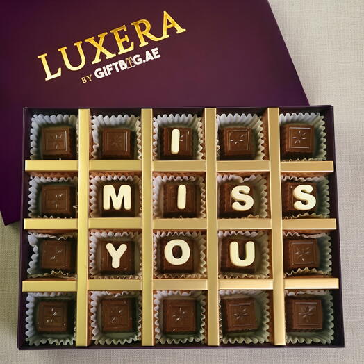 Шоколад «Я скучаю по тебе», 20 шт. от LUXERA