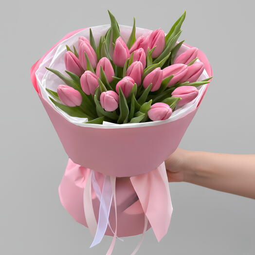31 Pink Tulips Bouquet