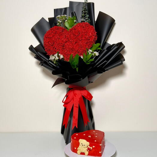 Корзина-сюрприз ко Дню святого Валентина