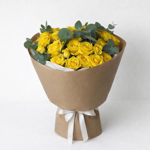 Yellow Spray Rose Bouquet