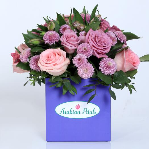 Розово-фиолетовая композиция