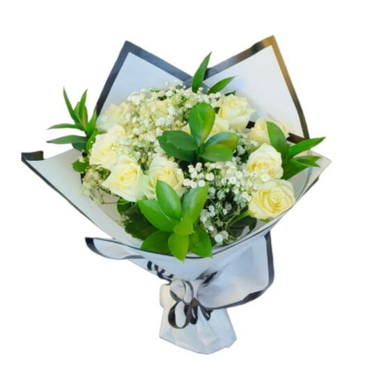 White Rose Bouquet