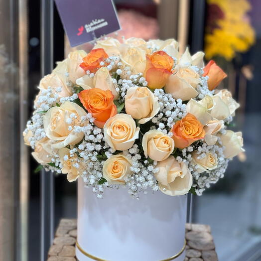 Персиково-оранжевая красота