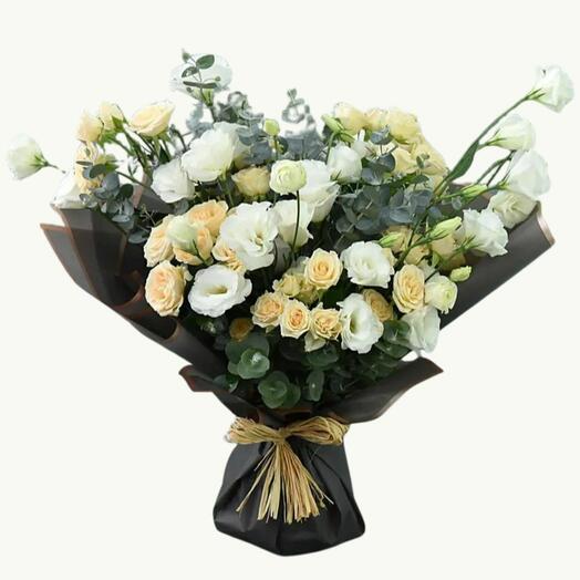 Spray Rose and Lisianthus Bouquet