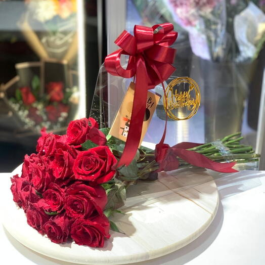 Red Rose Bunch Girl friend gift