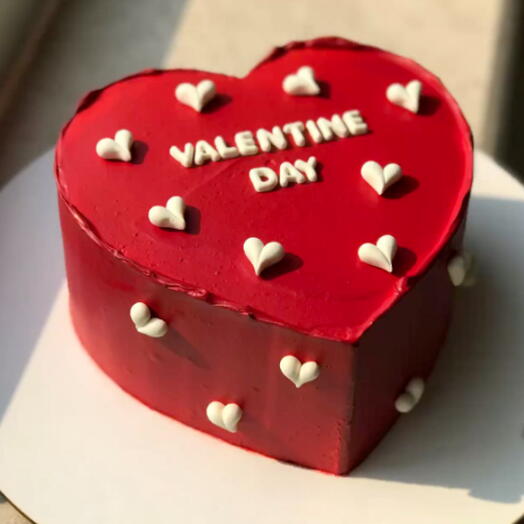 Luxury Heart Shape Valentines Day Cake 500g