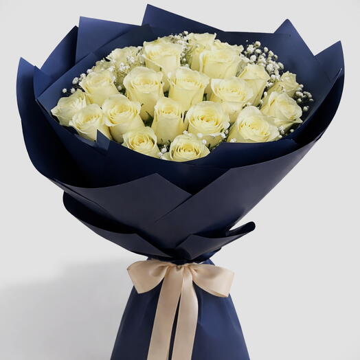 Pura Gracia – 21 rosas blancas