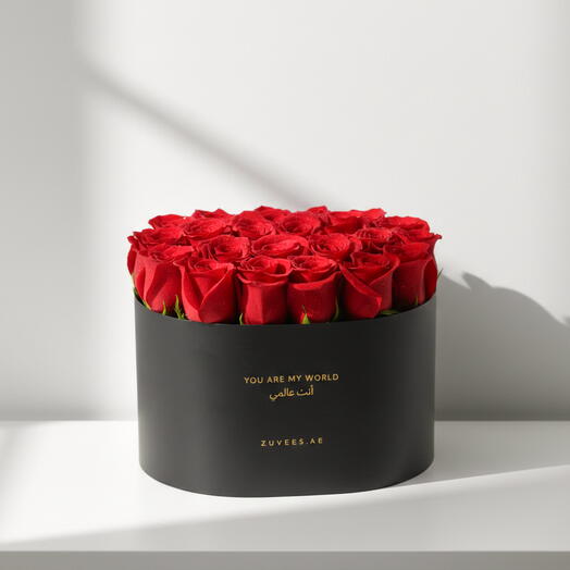 Бордовая коробка любви «Затмение»