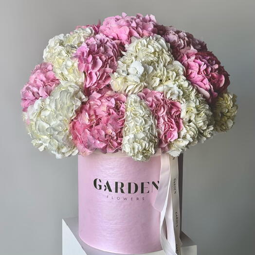 «Cloud of hydrengeas» box (size L)