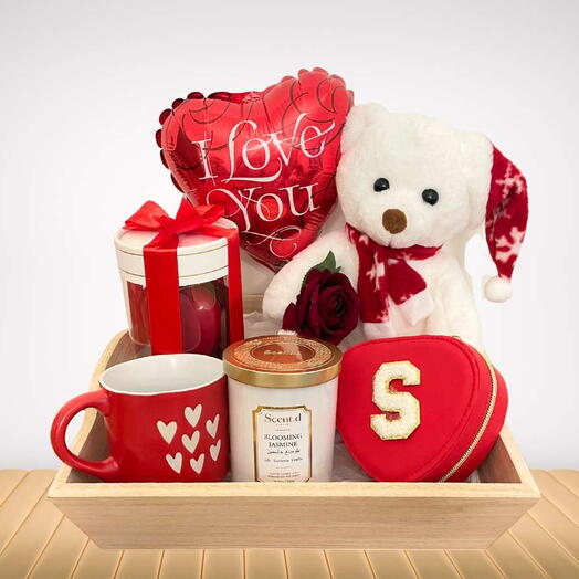 Романтический подарочный набор на подносе