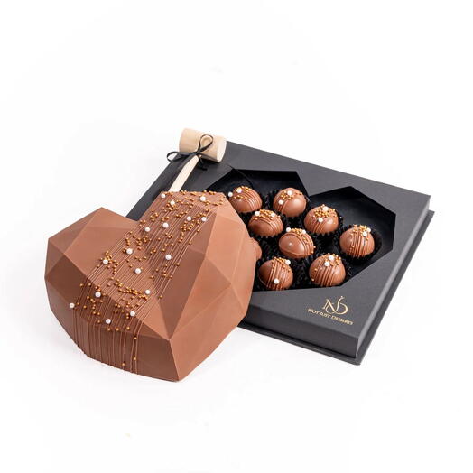 Regalo de chocolate Diamond Heart Smash