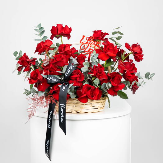 Fleurs dans un panier