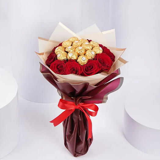 Роза с шоколадом