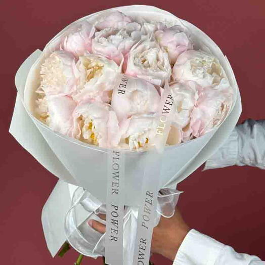 Blush Blush: Ramo de 15 peonías