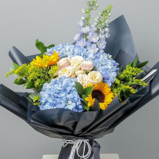 Букет синих сапфиров