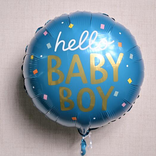 Фольгированный шар Hello Baby Boy 6879