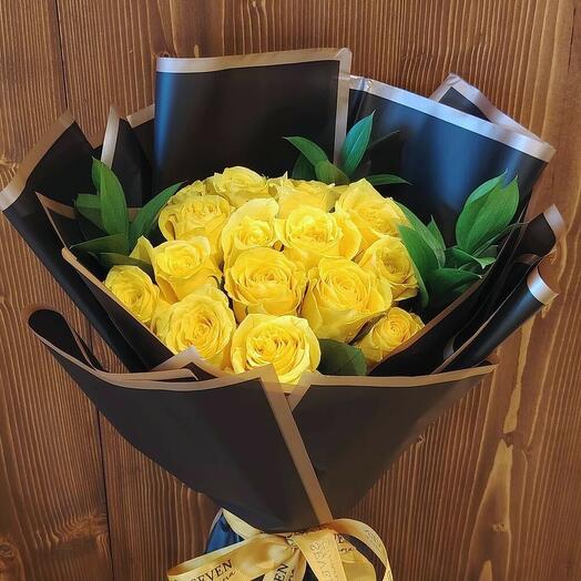 Yellow roses bouquet