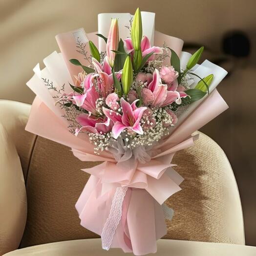 Розовое цветение