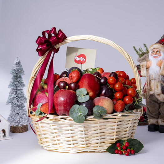Праздничная фруктовая корзина - 3,5 кг