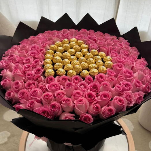 Pink Heart Love Chocolate