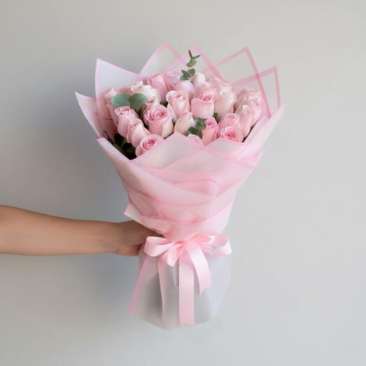 Bouquet rose Saint-Valentin 25