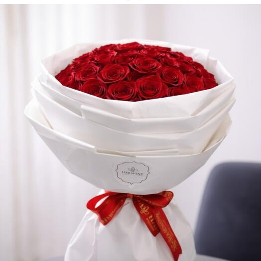 Bouquet Harmonie Blush Écarlate