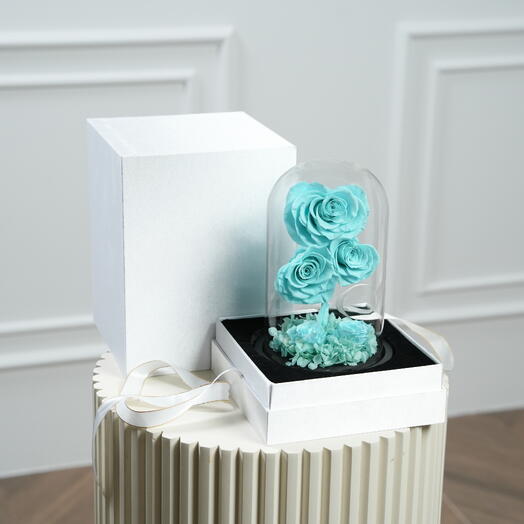 Fellora Premium Turquoise Infinity Roses 7538