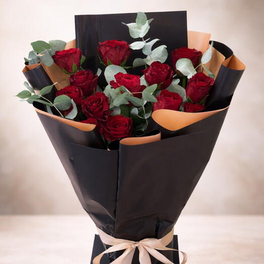 Bouquet black and gold