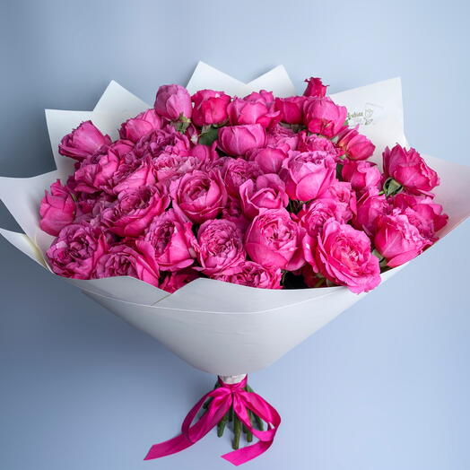 15 пионовидных роз-6056