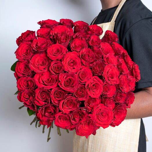 51 Roses Hand Tied Bouquet-1408