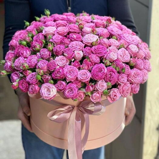 Jolie boîte de roses