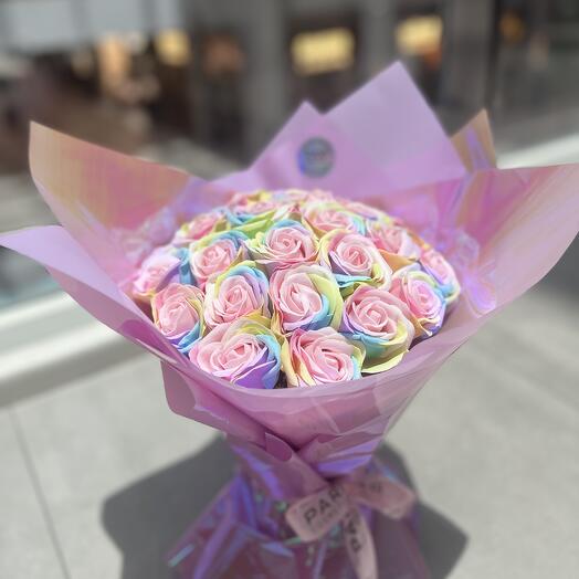 Rainbow Radiance Soap Bouquet