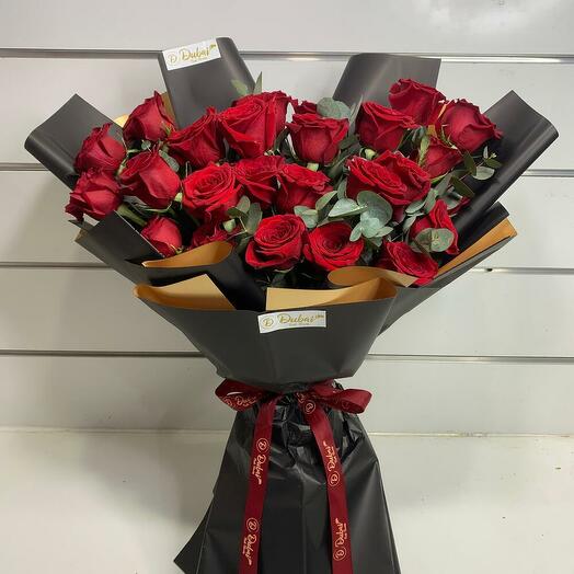 Red Roses Bouquet (25 pieces)