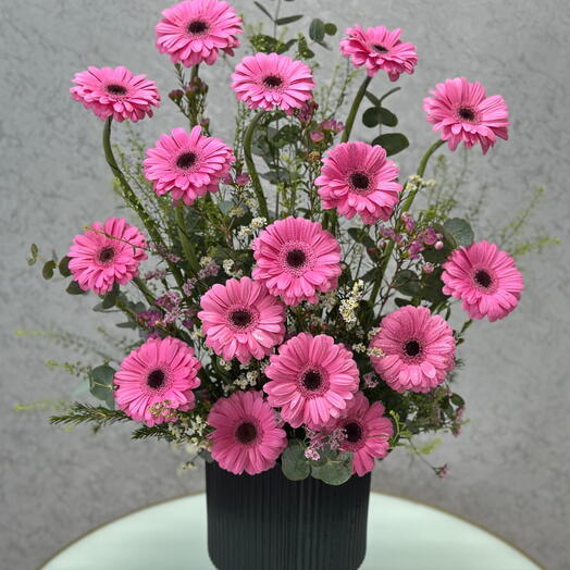 Elegant Pink Gerbera Bouquet