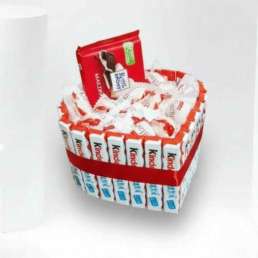 Шоколадная коробка в форме сердца